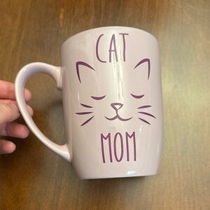 Cat Mom Ceramic Mug - Purple